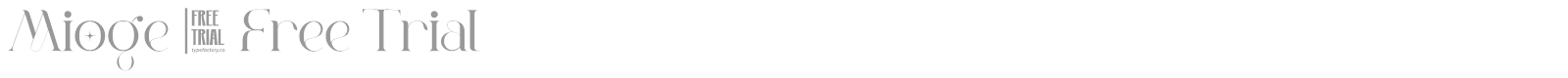 Mioge font preview
